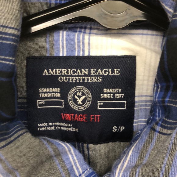 Plaid American Eagle Button Down - Picture 4 of 4